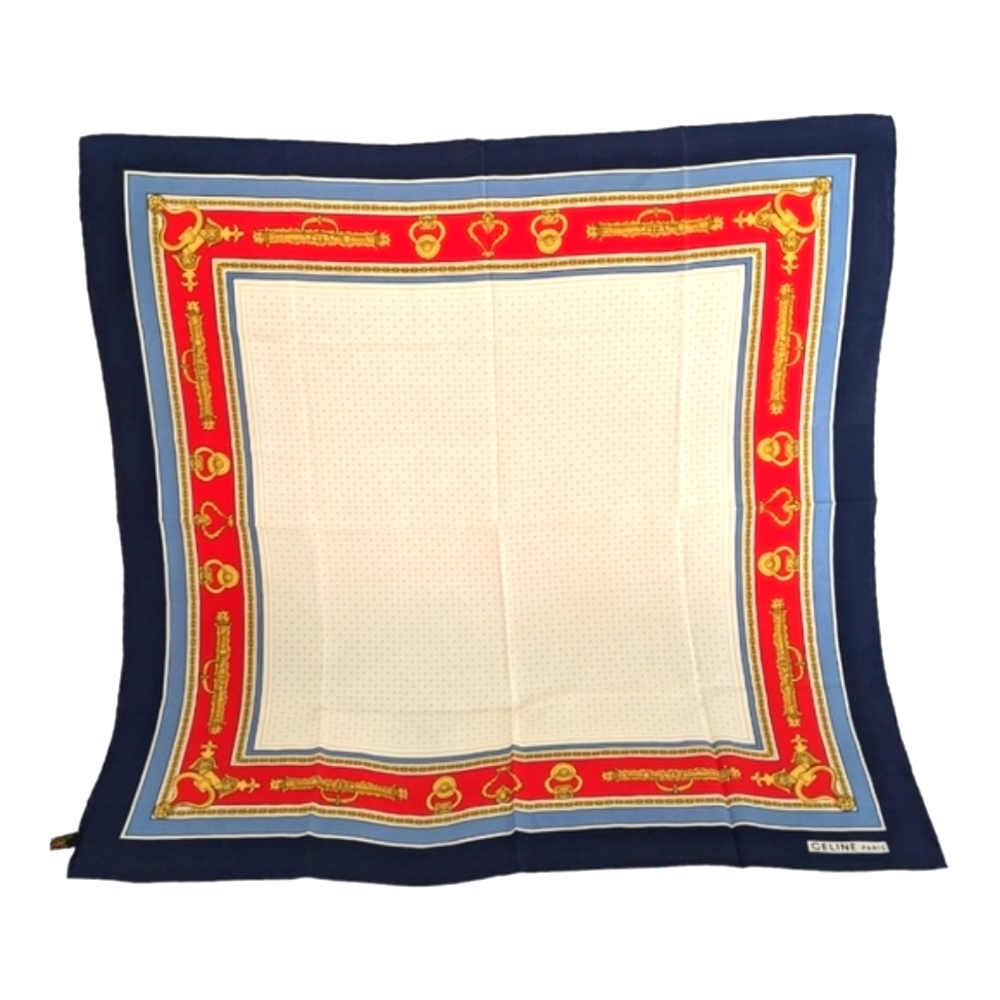 Celine Silk Scarf Pocket Square
